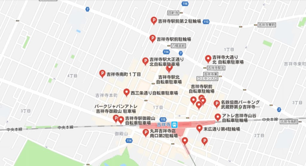 kichijoji-tyurinjo-map