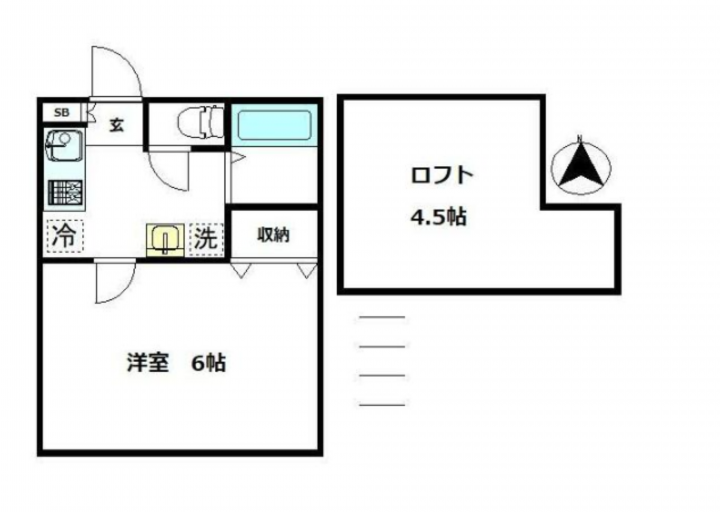 賃貸物件　あつまる不動産 メゾンフラワー高円寺南 杉並区高円寺南２丁目 間取り　