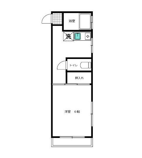 プリンシア高円寺　201　賃貸物件　中野区大和町１丁目　間取り