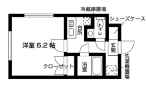 カメリア高円寺306賃貸物件間取り図