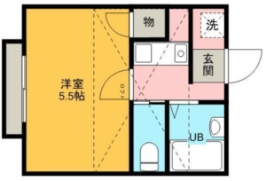 リブイン穂高201間取り図賃貸物件