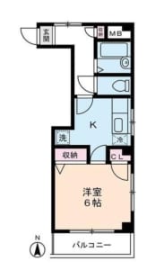 ファインコートNOGATA301号室 中野区大和町２丁目 間取図