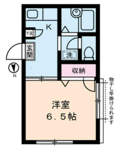 ドウェル・フロイデ205賃貸物件間取り図
