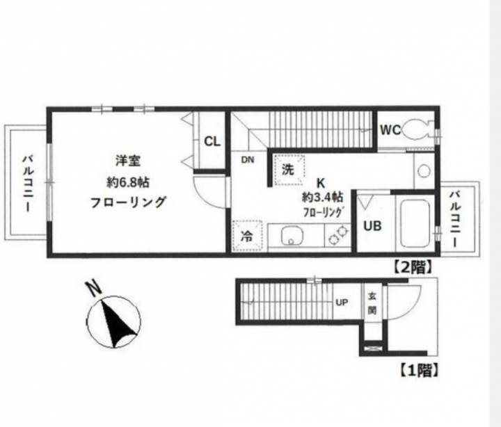 クレセント阿佐ヶ谷２０１ 間取り