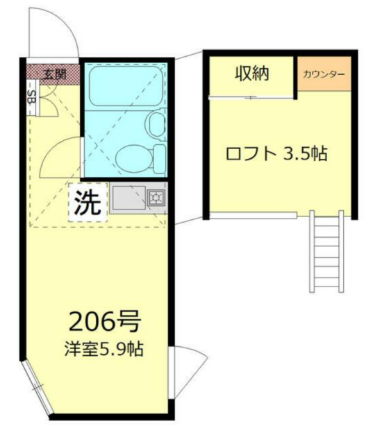マイプラン阿佐谷北Ｂ棟 206 賃貸物件