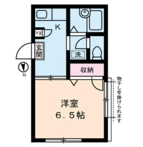 ドウェル・フロイデ 部屋番号：０２０５ 間取り