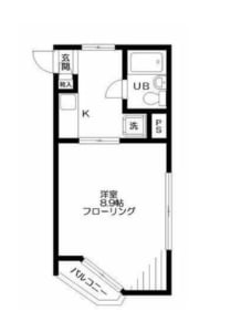 コンフォート井荻(コンフォートイオギ) 部屋番号：３０４ 　間取り