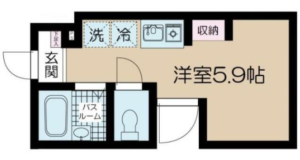 フェリーチェ中野Ｂ302 賃貸物件間取り図