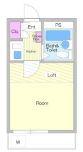 フェリオ高円寺北 203 賃貸物件間取り図