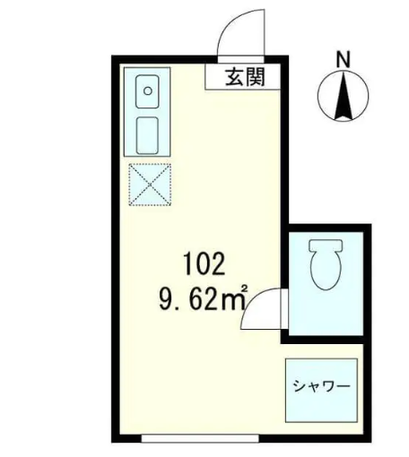 間取り図　1R　ワンルーム　使い方　間取り