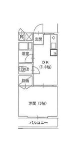 レ・スタ野方301号室 中野区野方3丁目 間取図