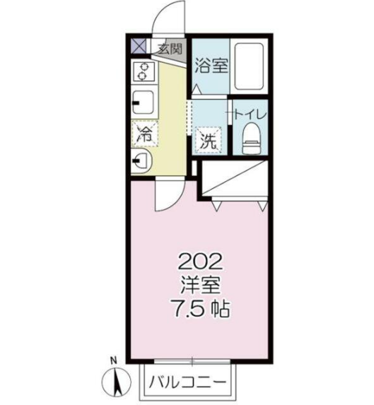 カモミール 202 賃貸物件